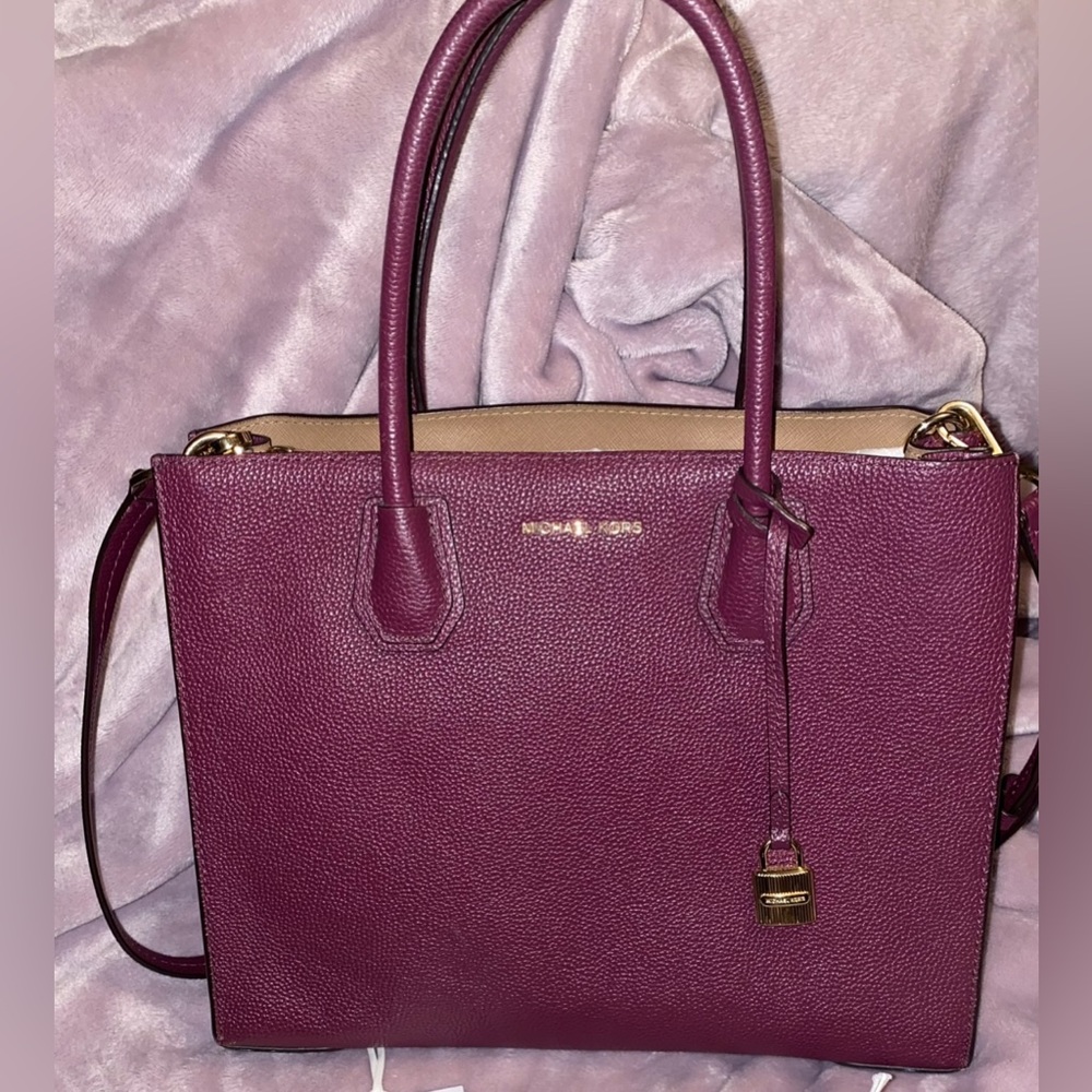 Michael Kors leather Mercer large convertible